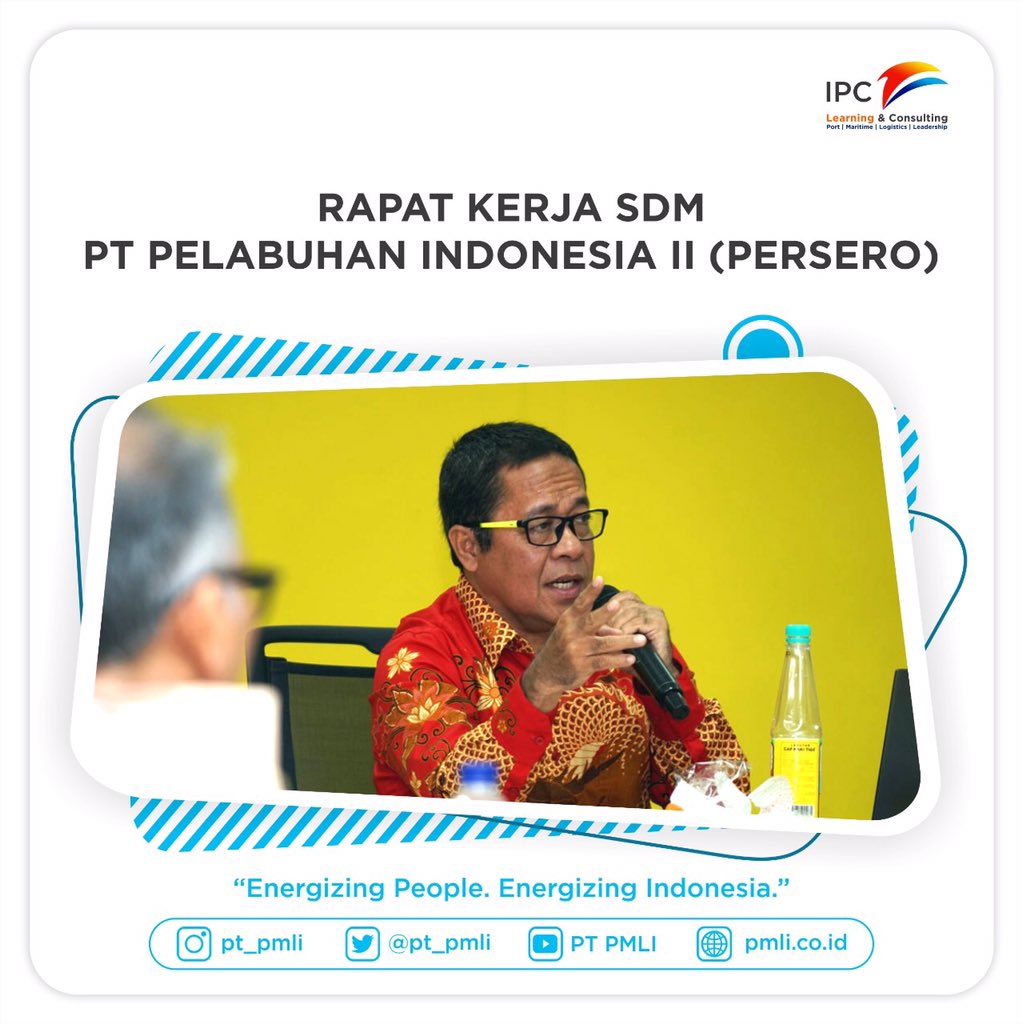 pt_pmli's tweet photo. Rapat Kerja SDM PT Pelabuhan Indonesia II (Persero)
•
Kegiatan ini telah dilaksanakan pada tanggal 28 Februari 2020 di Gedung Learning & Innovation Center, IPC Corporate University, Ciawi, Bogor.
#ipc #rapat #kerja #sdm #pmli #cintaipc #pmlicantik https://t.co/QNBabcioWQ