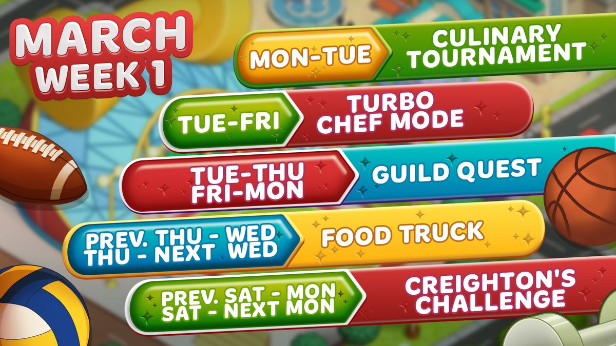 cookingdiary's tweet photo. Don't be afraid to miss your favorite events, check this calendar 🗓 and be ready to catch your chance! ✨

#cookingdiary #TastyHills #mobilegame #events #calendar https://t.co/6SzS0VwTPH