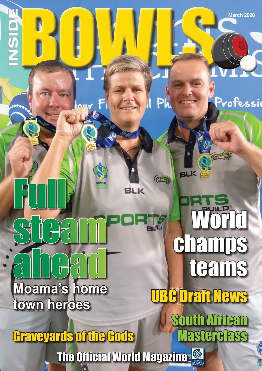 BOWLERS: Pleased to announce the latest edition of INSIDE BOWLS is now online and ready to read FREE of charge. Click here insidebowlsmag.com/mar2020/index.… for all the latest news and bowls stories from around the world. Enjoy!