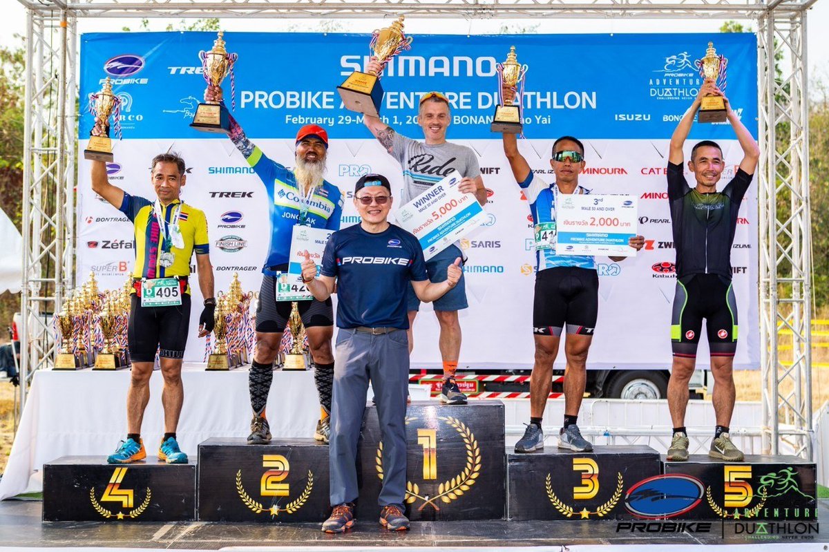 spiceroads's tweet photo. BIG CONGRATS🏆to Mike, our Finance &amp; Accounting Manager who won the Probike Adventure Duathlon in Khao Yai, Thailand. He completed a 3 Km cross country run, followed by a 25 Km MTB ride and another 3 Km cross country run through tough and technical terrain. Bravo, Mike! #Duathlon https://t.co/mbX6P2cGqR