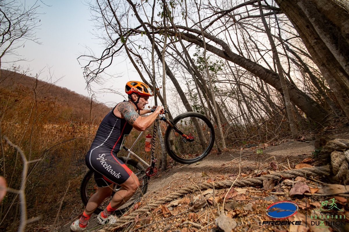 spiceroads's tweet photo. BIG CONGRATS🏆to Mike, our Finance &amp; Accounting Manager who won the Probike Adventure Duathlon in Khao Yai, Thailand. He completed a 3 Km cross country run, followed by a 25 Km MTB ride and another 3 Km cross country run through tough and technical terrain. Bravo, Mike! #Duathlon https://t.co/mbX6P2cGqR
