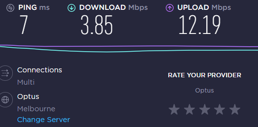 shailensukul's tweet photo. @Optus  #NBN night speeds on a 50 MBPS plan ..
#fail https://t.co/Dc0JouKhdo