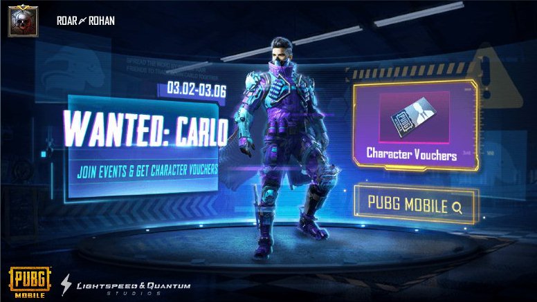 Complete Hunt Missions and get clues about Carlo. share.pbgcj.com/h5campaign.php…