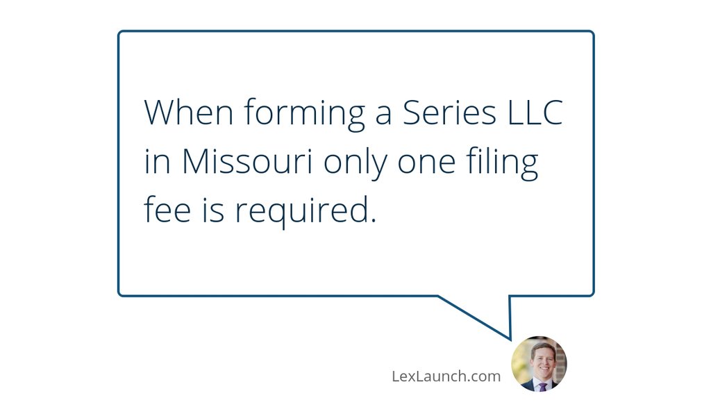 "When forming a Series LLC in Missouri only one filing fee is required." lttr.ai/NwZD #Missouri #BusinessOwner #Lawyer #Entrepreneur