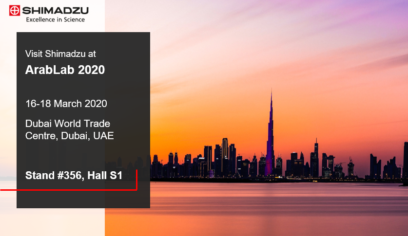 Shimadzu_mea's tweet photo. #Shimadzu will be at @ArabLab 2020, where we will be showcasing our full range of latest analytical and testing technologies- from #MassSpectrometry to #Chromatography, #Spectroscopy, #TestingMachines and #Balances. Make sure to stop by at Stand 356 in Hall S1!
#Arablab2020 https://t.co/IwqwahBxsm