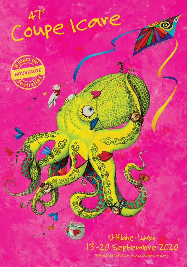 CDIsere's tweet photo. 🐙La célèbre #CoupeIcare, 47eme du nom, dévoile sa nouvelle affiche et annonce 8 jours de festivités au lieu des 4 habituels !
🪂https://t.co/QgoqsyPCJl
#VolLibre #SportsAeriens #FFplum https://t.co/Ze1f6R1h7e