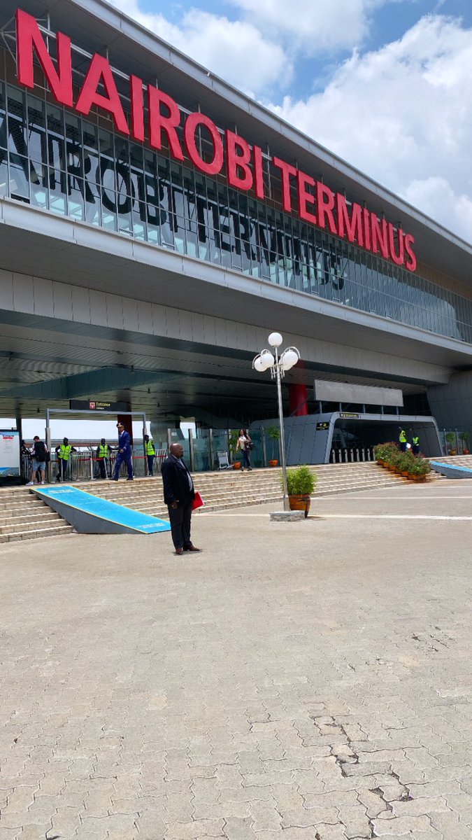 Kuf2023's tweet photo. Stop over @KenyaRailways_ SGR Nairobi Terminus on the #TDD site visit - part of the Kenya Urban Development Workshop experiential knowledge sharing supported by @WorldBank and @japan #LiveableCitiesKE https://t.co/w316ilar0G