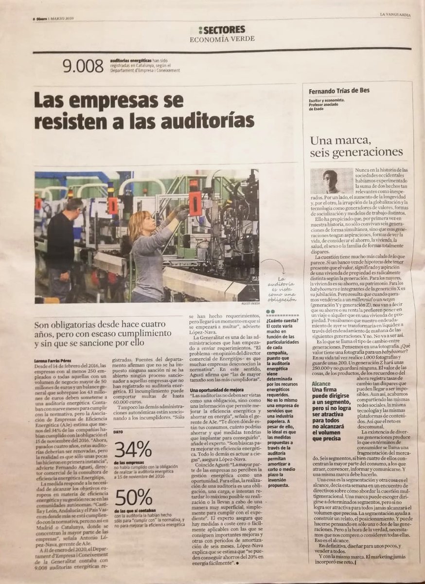 enertips_com's tweet photo. Hay empresas que aún se resisten a las #auditoríasenergéticas. Pero incumplir la normativa puede comportar multas de hasta 60.000€. Además, hay medidas fácilmente aplicables e incluso a coste 0 con las que conseguir importantes mejoras. Lo contamos en @LaVanguardia #energetips https://t.co/eqSyM7Uyln