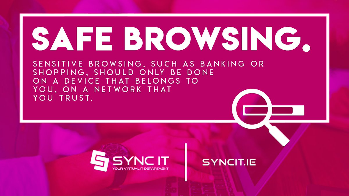 Cusken_SyncIT's tweet photo. Make sure you're safe! 🔐

#SyncIT #CyberSecurity #IT #VirtualIT #Dundalk #Ireland #LouthChat #TopTips https://t.co/TSAPw9zh4I