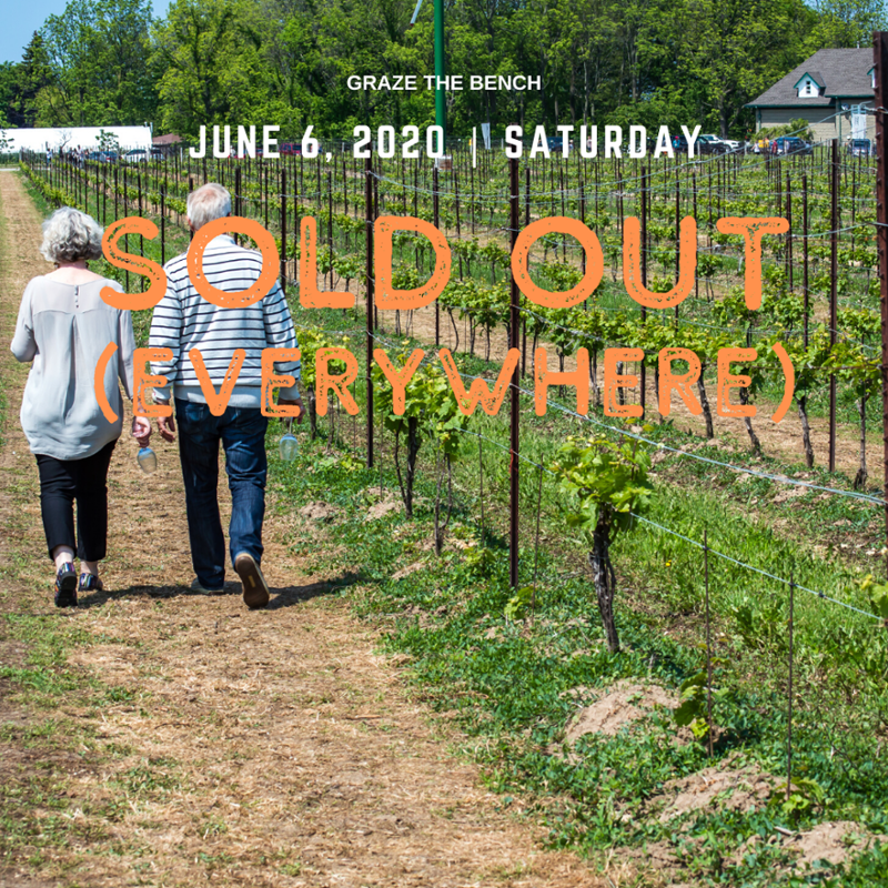 UPDATE: #GrazetheBench tickets for Saturday, June 6 are all sold out. Some Sunday tickets left online at a qoo.ly/34n2uv