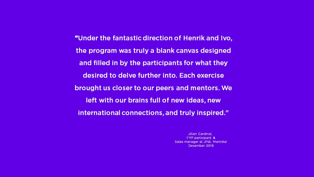 ENITEDbusiness's tweet photo. Who wouldn't want to participate in next year's #FYP after these first-hand impressions from one of the participants to the Forum?
@JillianInMTL thank you so much!
#MondayMotivation #feedbackquote #sharingtheideaofexcellence #ibtm #ICCAWorld #eventprofs #businessevents https://t.co/2coYbRDTXN