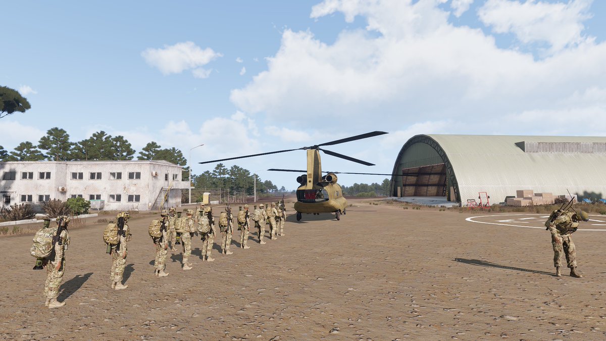 820th_vSFG's tweet photo. 822nd vSFS "Scorpions" has been conducting field training exercises on Altis the past two weeks! @Arma3official
 #ArmA #ArmA3 #MilSim https://t.co/VI9VqXd1HB