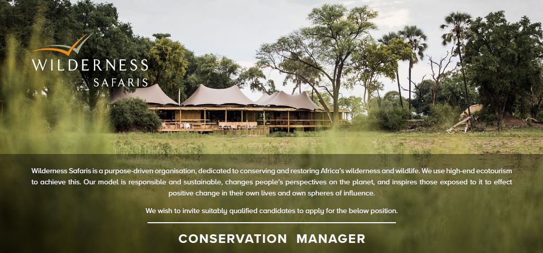 WeAreWilderness's tweet photo. We are inviting suitably qualified candidates to apply for the position of Conservation Manager https://t.co/8nQ3kwRgda
#OurJourneysChangeLives #ConservationManager https://t.co/aMjteutj7G