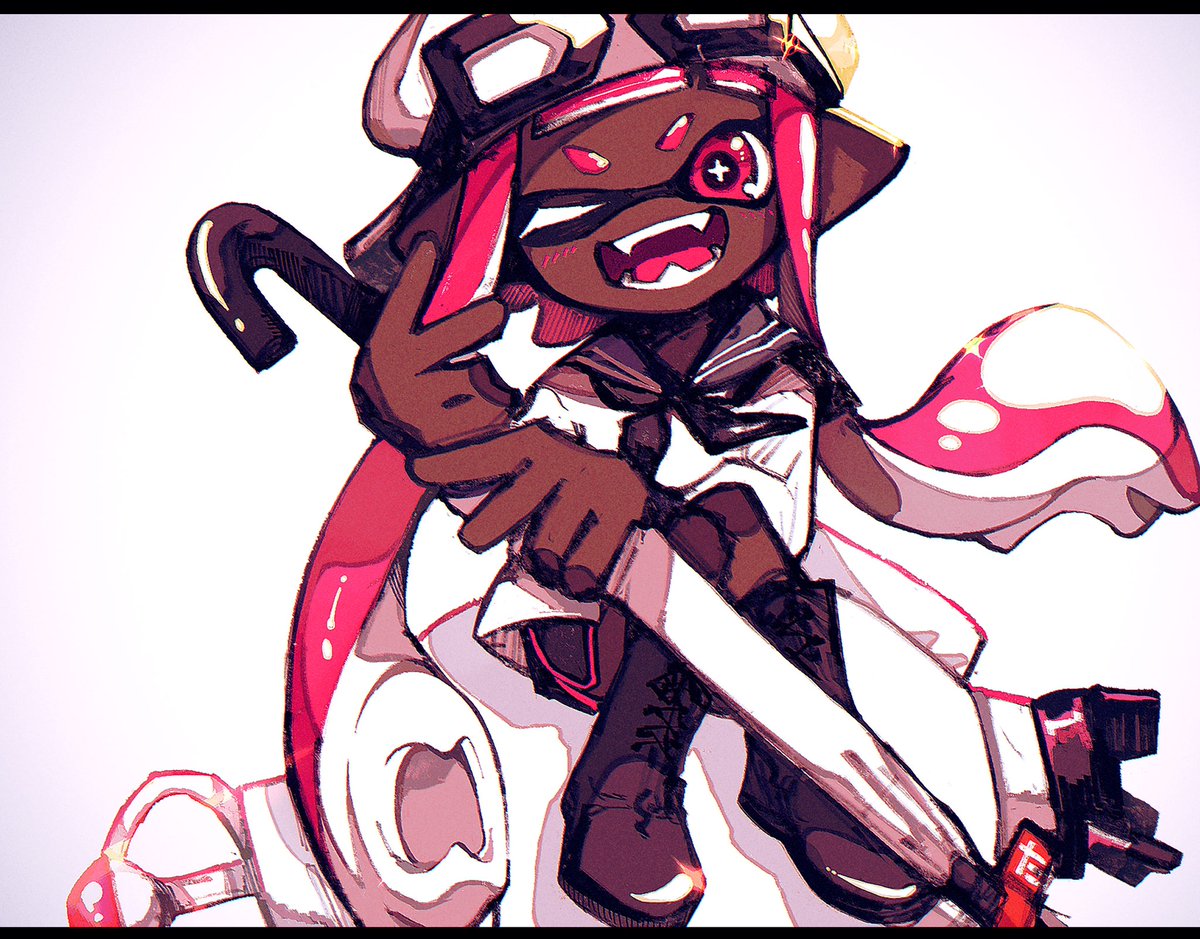 白傘かわいい Splatoon2 ゆとまるuのイラスト