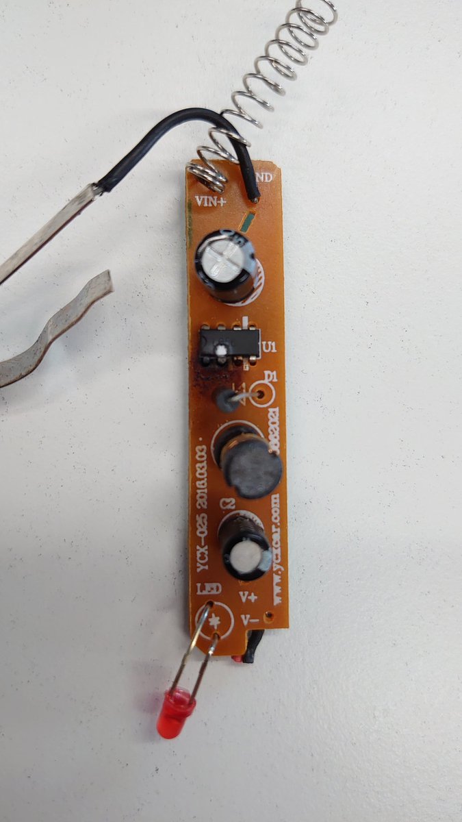 whiskygartley's tweet photo. #needhelpfinding a #replacement chip for burnt out one below. L?56 circuit is 12-24v to 5v converter. #electronics https://t.co/iv7e0oX5Uq