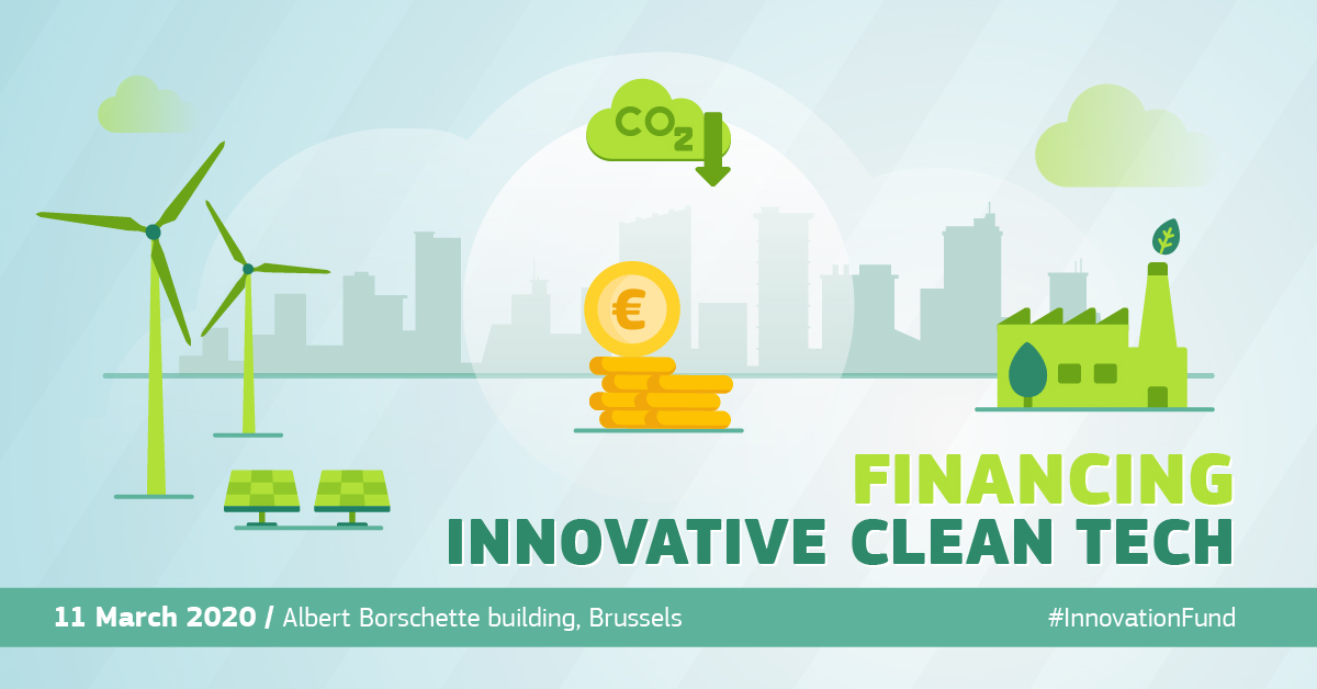 How can we finance innovative clean tech for a #ClimateNeutralEU ?  🇪🇺🍃💶
Join us &amp; representatives from finance &amp; industry to 💬 how public &amp; private investors can join forces with the #InnovationFund to deliver on the #EUGreenDeal 🌱
Info &amp; registration europa.eu/!Tq84mu