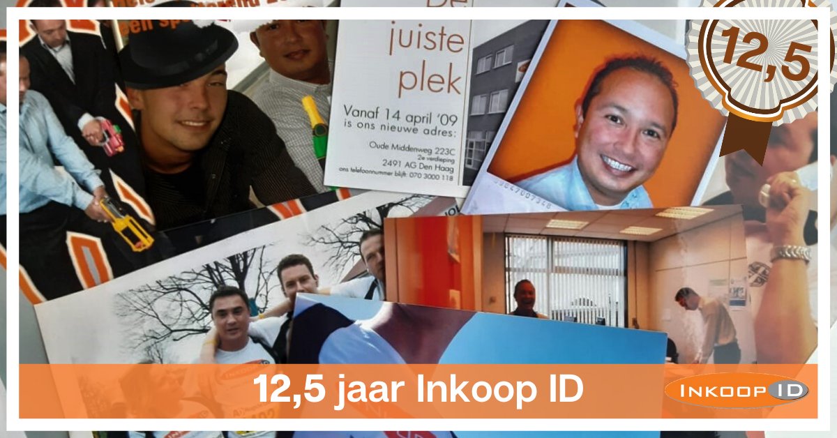 InkoopID's tweet photo. Inkoop ID bestaat 12,5 jaar! #Jubileum 
Dat betekent dat we even terugblikken op de laatste 12,5 jaar met wat leuke foto's uit de oude doos. 

#Purchasing #procurement https://t.co/LKk48nIE6F