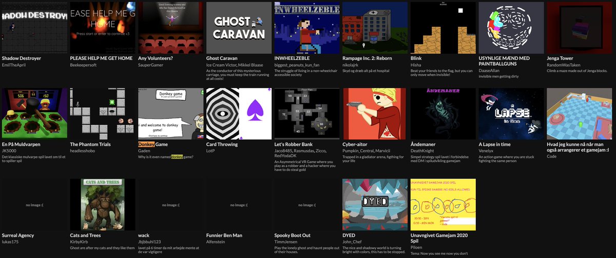 I løbet af weekenden er 25 spil blevet lavet til DMSPILJAM! 
På søndag vil i modtage feedback og rang efter at spillene er bedømt :) #dkgame