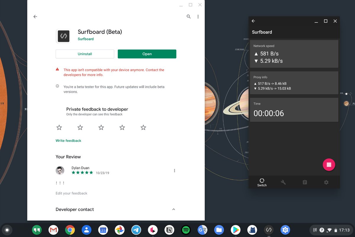 0x00err0r's tweet photo. @getsurfboard 新版本不支持chromeOS了？求支持 https://t.co/HUh6SStFMB https://t.co/12GJJyN8LG