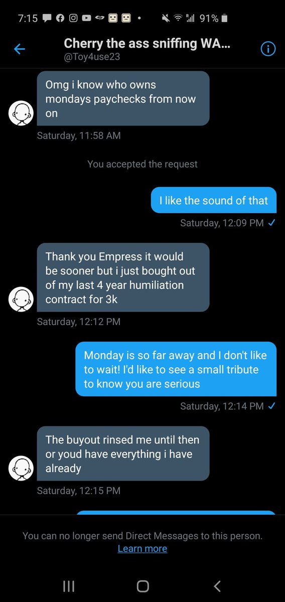 Saranne69's tweet photo. Just a headsup, this guy is a huge time waster. I figured this would happen so I'm not very disappointed lol but it's such ridiculous behavior
Findom paypig cashslave humanatm https://t.co/G0huJgVXh1