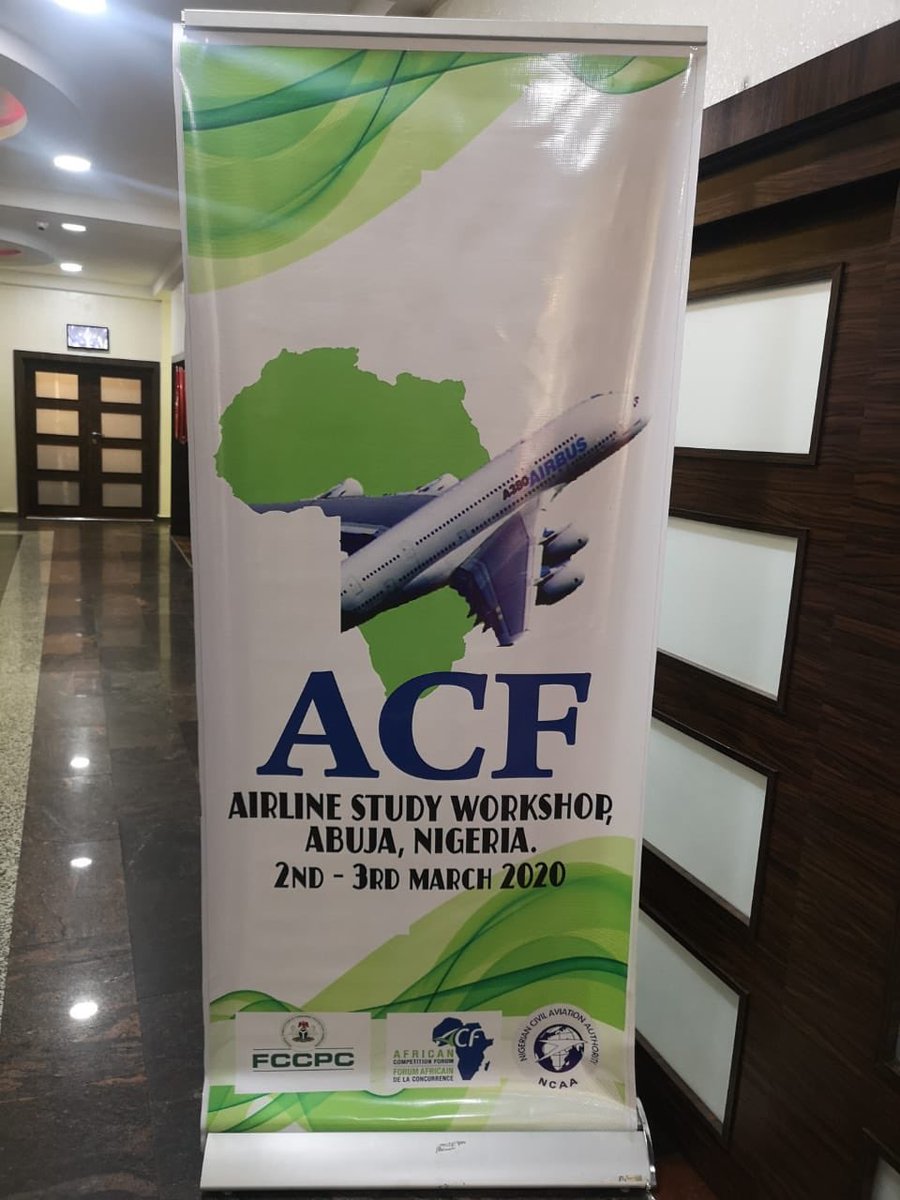 CompComSA's tweet photo. @fccpcnigeria is hosting the #AfricanCompetitionForum #airlines study workshop in #Abuja, Nigeria 🇳🇬 https://t.co/aeYVVknm2B