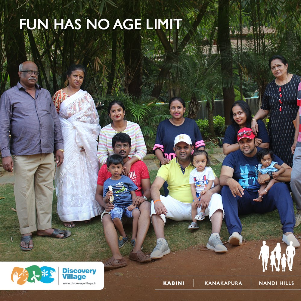 Definitely not at Discovery Village. Here time stands still so grandparents can pamper the little munchkins and still carve out some time and space to have fun themselves. Block your weekend. It's time to make memories. DM us for booking.

#resortsinbangalore #discoveryvillage