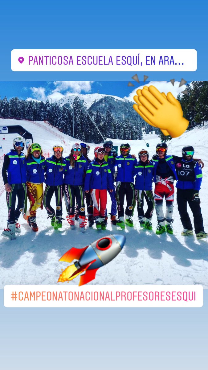 EsquiEscuela's tweet photo. EQUIPAZO‼️ de la Escuela de Esquí de PANTICOSA. Entre nosotros se encuentran Campeones en las disciplinas de Esquí Alpino y Telemark.🏆🥇 #Aepedi https://t.co/qPfcDVRD2T