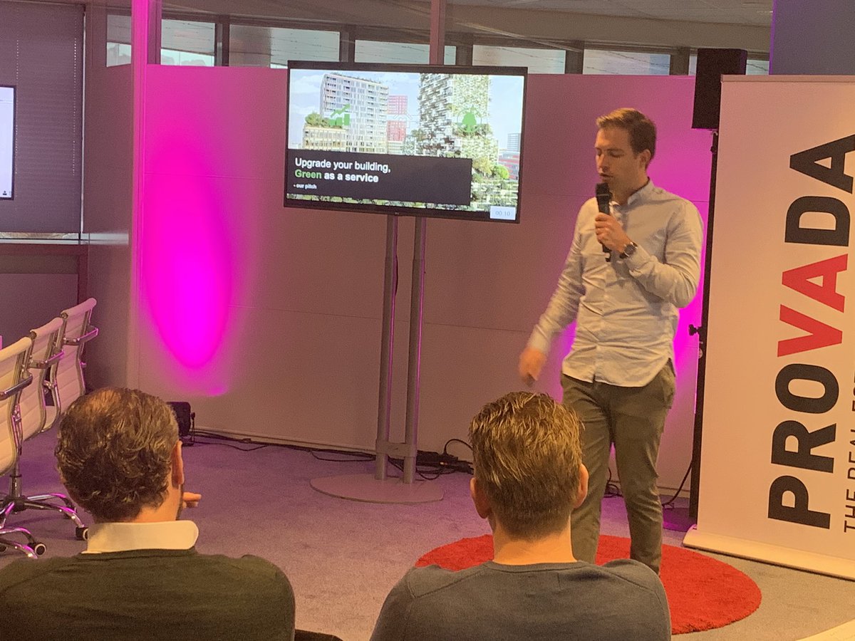 fmlengers's tweet image. De eerste serie pitches op de stip voor een plekje op @PROVADAre zijn veelbelovend. #PropTech Challenge ProvadaFuture