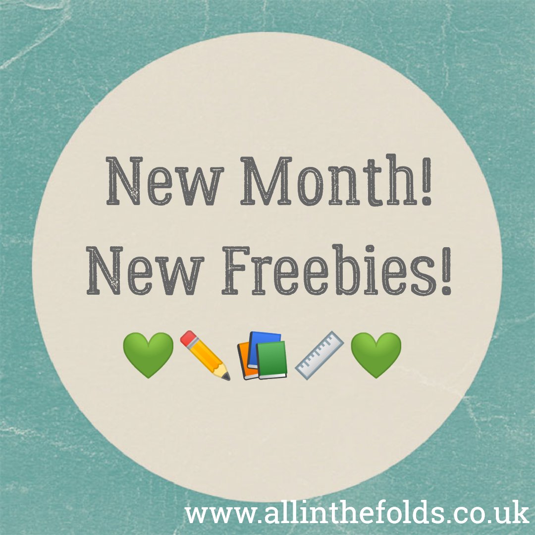 Allinthefolds's tweet photo. 💚 New Month, New Freebies! 💚
Make sure you're logged in to view them! (Free to sign up if you haven't already, go to 'my account') 
https://t.co/M1XXhSWjsL https://t.co/qiIgxedM7F
