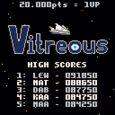 HelpIAmMatthew's tweet photo. Over the weekend, I made a #pico8 game for the @WGDSoc Arcade Game Jam. Games made in this jam will be exhibited in a pop-up arcade in benefit of @SpecialEffect. 
You can play Vitreous in browser here: https://t.co/HCUcW5VNRL

https://t.co/zYw4IT3tVV https://t.co/pOJITWbJkp