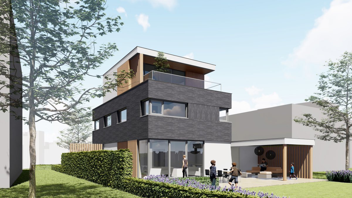 Mies Architectuur heeft de afgelopen maanden een tweetal villa's ontworpen in Amersfoort en Arnhem. Inmiddels is de WABO bouwvergunning verleend en gaan we binnenkort starten met de uitvoering. mies.nl/2020/02/27/een…