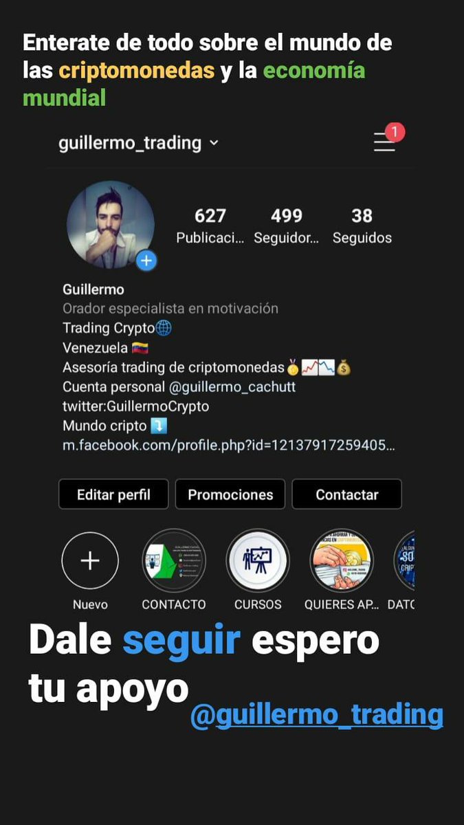 GuillermoCrypto's tweet photo. #sigueme #follow #siguemeytesigo #instagram #instatop #follow #followme #SiguemeYTeSigoDeVuelta #venezuela #valenciacarabobo #uruguay #caracas #caracascity #TRANSITO #transitocarabobo #transitovenezuela #transitocaracas #criptomonedas #criptobolsa #Bitcoin #noticias #economia https://t.co/kypcX1Kgxn