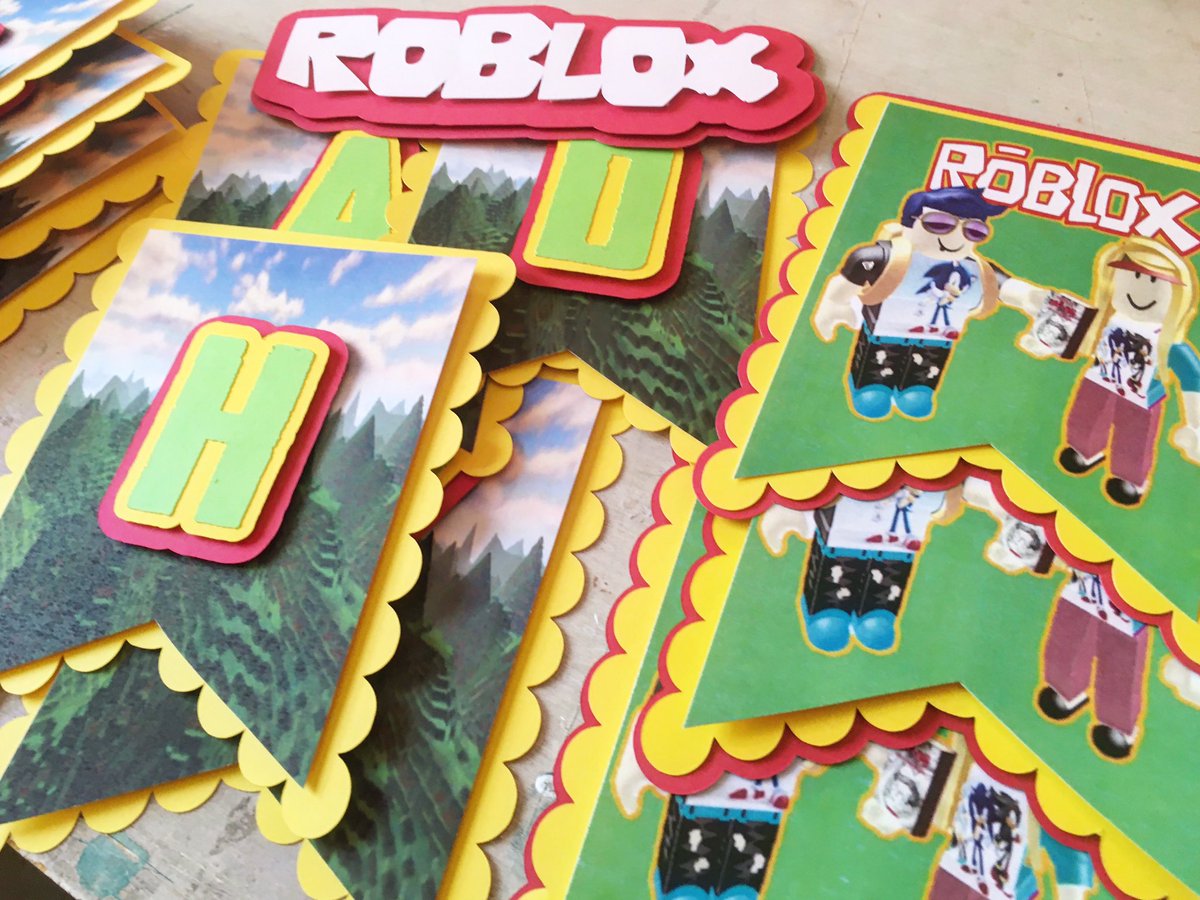 Robloxbirthday Hashtag On Twitter - roblox game cake topper etsy