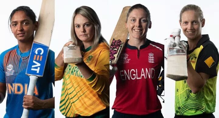 obscuristdev's tweet photo. Meet your #T20WorldCup semi finalists. 

Only 2 among these have been world champions before. 

Time for others to rise to the fore? 

So are we seeing anyone among #India and #SouthAfrica doing it this time  🏆

#ProteasWomen #AlwaysRising #WeRMore #SmritiMandhana #Harmanpreet https://t.co/TSKncX9uNG