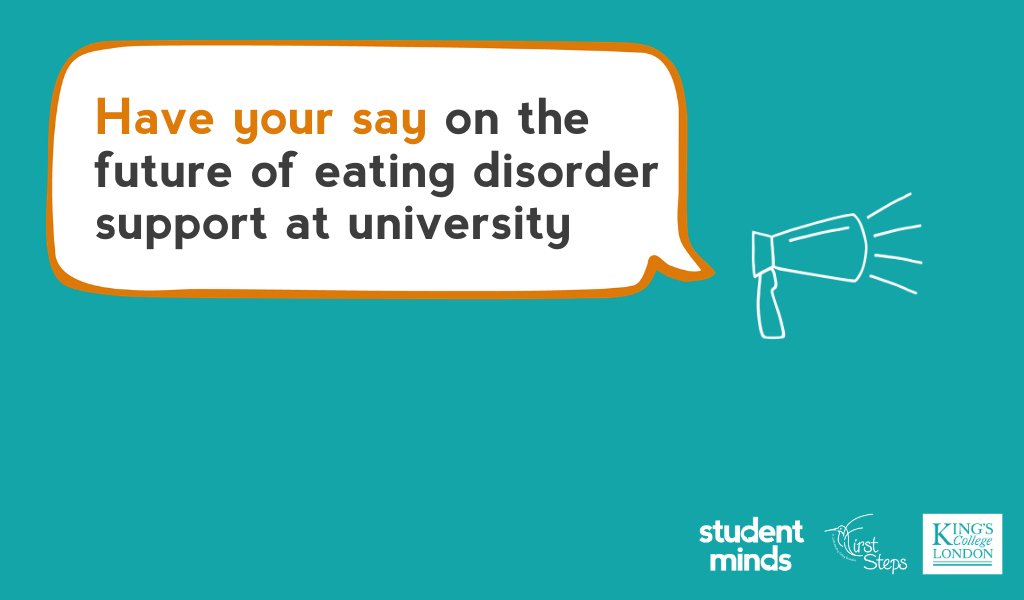 This #EDAW let's improve the future of eating disorder support at university! Do you have experience of eating difficulties as a student? Fill in our online survey: ow.ly/u76w30qffDS #LetsBeatThis