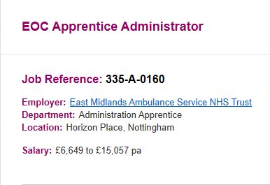 Nottinghamshire NHS Apprenticeships tweet media