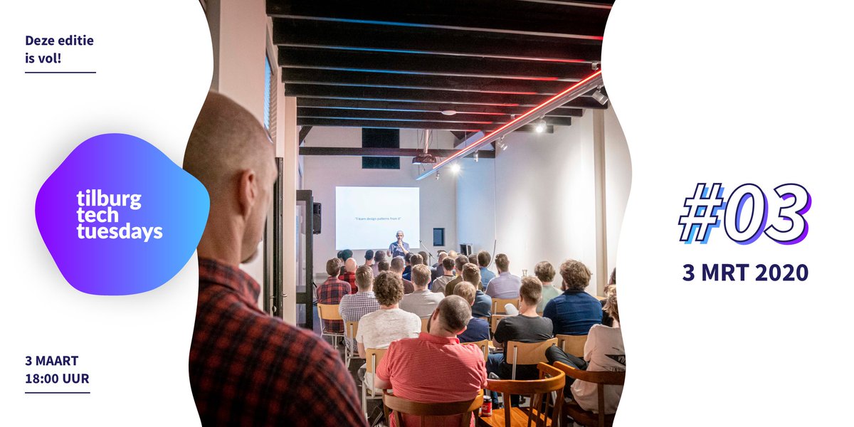 Morgen mogen we weer: Tilburg Tech Tuesday #3! Met een flinke lijst aanmeldingen en toffe sprekers Robbert van Caem en Maurice de Beijer wordt het sowieso een gezellige én inspirerende avond. Wij hebben er zin in! Jullie ook?
#tilburgtechtuesday #meetup #Tilburg #developers