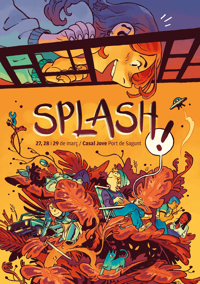 SplashSagunt's tweet photo. Març és el mes del SPLASH! Les vinyetes tornen a Sagunt els pròxims 27, 28 i 29 de març. Una setena edició que se celebra en el Casal Jove del Port de Sagunt, amb producció totalment pública. T'ESPEREM! +informació: https://t.co/sN58uXxe9T
#splash2020 #splashVII #comic #sagunt https://t.co/AofJ2gM6EM