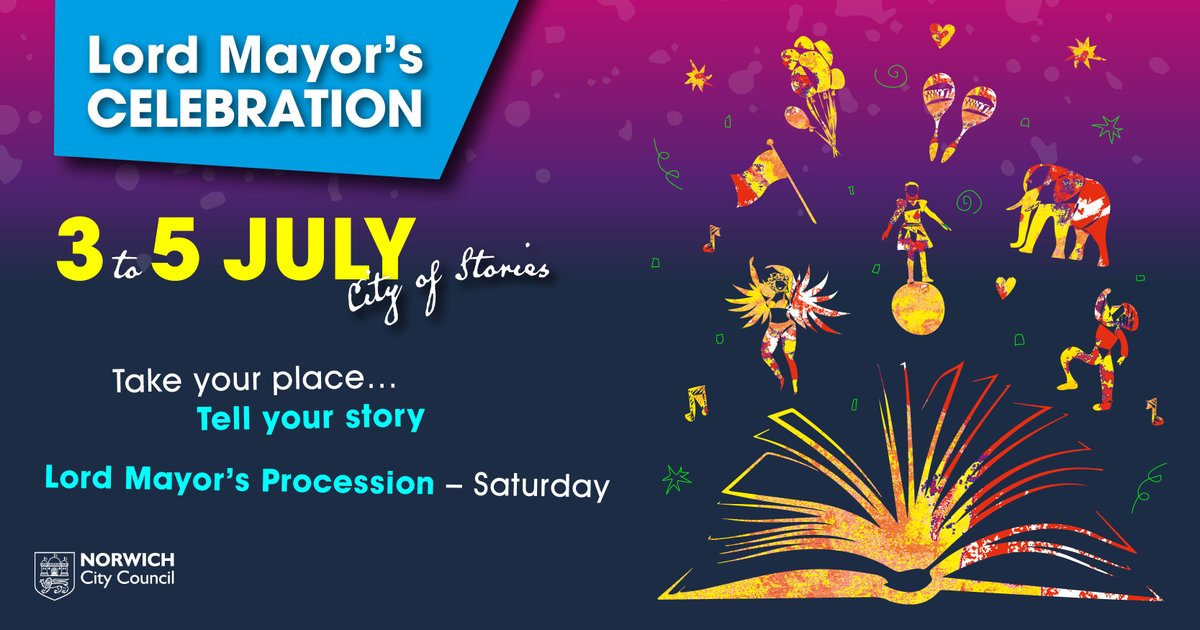NorwichCC's tweet photo. Take your place… Tell your story.

Join the Lord Mayor and travel through the city’s streets in front of thousands. 

Sign up today! 

https://t.co/5R4Ktf10fn

#LMC20 https://t.co/7cIFAnjfgx