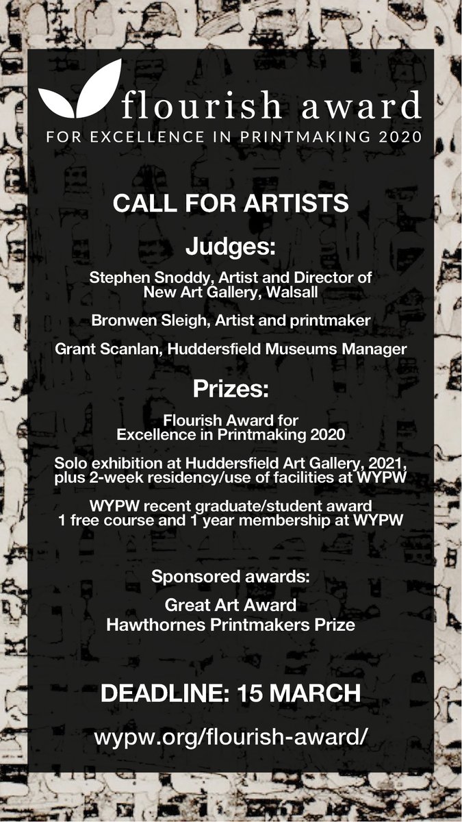 #FlourishAward #FlourishAward2020
#callforentries #awardshow #opportunity

Deadline 15 March