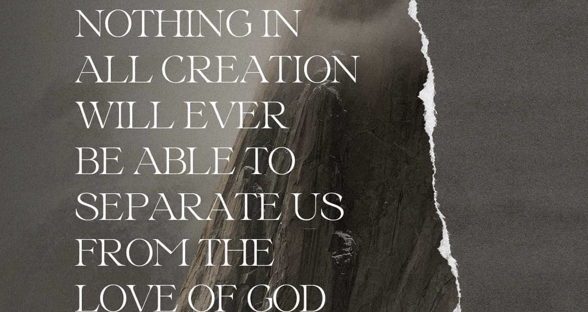 PhilHenryPG's tweet photo. Some say that their sins will keep them separated from God forever.
BUT GOD said through the Apostle Paul that NOTHING in all of creation will ever separate us from the love of God! ❤️🎚
#Romans 8:39
#GodIsLove #Nothingcanseparate
#PowerMessage
#PowerTweet
#PowerGospel https://t.co/5vQg8uvW95