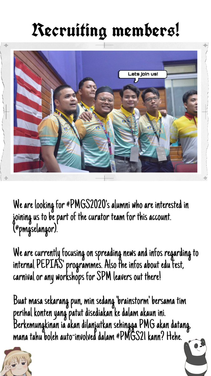 pmgselangor's tweet photo. Berita menarik untuk alumni #PMGS2020 

Spread the kindness 🥰😉 https://t.co/BNWaii1S9H