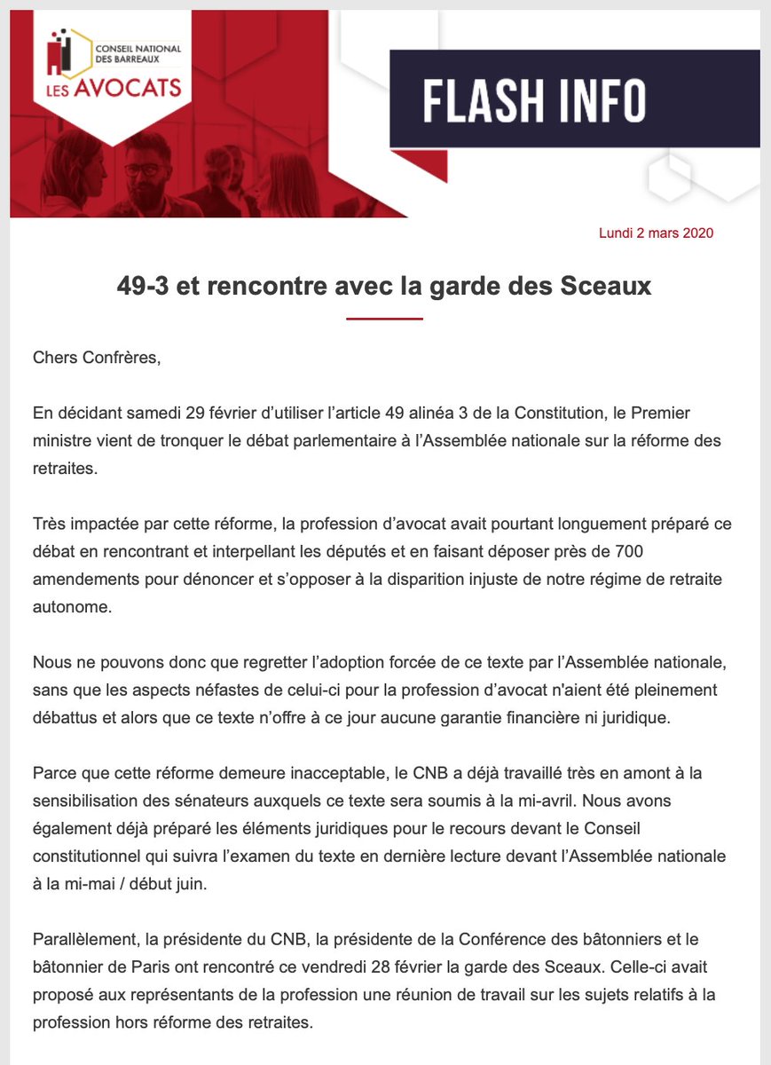 CNBarreaux's tweet photo. "Notre mouvement ne peut que se poursuivre. Nous sommes plus que jamais déterminés." Lire le message du bureau du CNB >> https://t.co/GFkJ9jrGQa https://t.co/rSvJqezZ1I