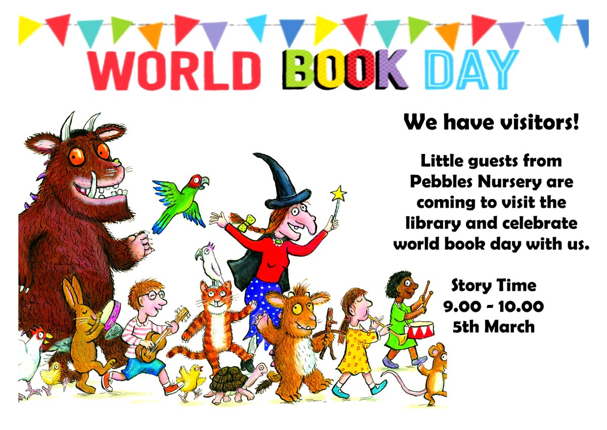 LRC & Library | SFCF (@f6thlrcs) on Twitter photo The LRC is incredibly excited to announce our very important visitors for #WorldBookDay2020🤩🥳📖
Storytelling isn't just for children -remember how important the power of words and stories are for us all
#thepowerofbooks #storytelling #thegruffalo
<a href="/_Reading_Rocks_/">ReadingRocks</a> The LRC is incredibly excited to announce our very important visitors for #WorldBookDay2020🤩🥳📖
Storytelling isn't just for children -remember how important the power of words and stories are for us all
#thepowerofbooks #storytelling #thegruffalo
<a href="/_Reading_Rocks_/">ReadingRocks</a>