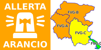 #AllertameteoFVG ALLERTA REGIONALE: DA ORE 12 del 02/3 A 24 del 03/3 ALLERTA GIALLA SU FVG A-B-C PER PIOGGE INTENSE, NEVE, VENTO E MAREGGIATE; ARANCIO SU FVG A-B PER VALANGHE. bit.ly/2qfRA8U
