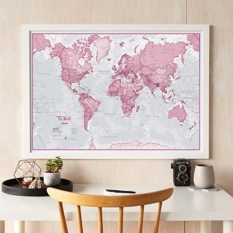 mapsinter's tweet image. Oh so pretty in pink! 😘

Beautifully designed with pink colour tones for the stylish wall space in your home, this World Is Art map will definitely make an amazing gift for someone special! #worldmaps #mapgifts #mapsinter

soo.nr/Q9Qj