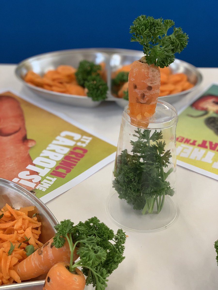 AbbeyPrimary's tweet photo. It’s Carrot Week! Share pics of carrots being enjoyed in your house this week. @LoveCityserve #carrotweek #healthyliving 💙💛💙💛 https://t.co/hT5DOKNWYM