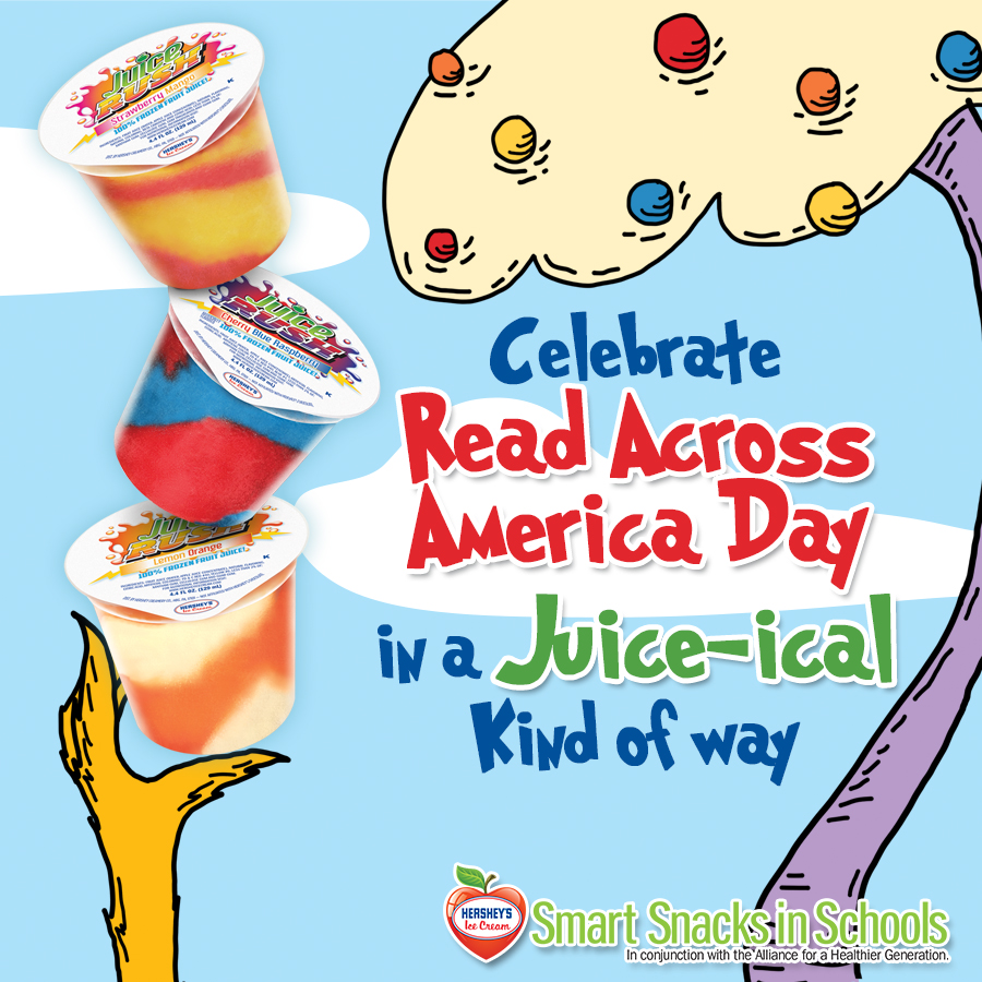 HICSmartSnacks's tweet photo. Happy #ReadAcrossAmericaDay! It's a perfect day to celebrate with colorful (and tasty) Juice Rush Cups!

#SmartSnacksInSchools https://t.co/1E6N234bYD