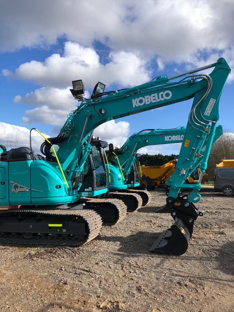 McGeoghans's tweet photo. Monday and more plant arrives. Our New 14T Excavators will go straight to work tomorrow #excavators #kobelco https://t.co/Eyn5QGpCtR