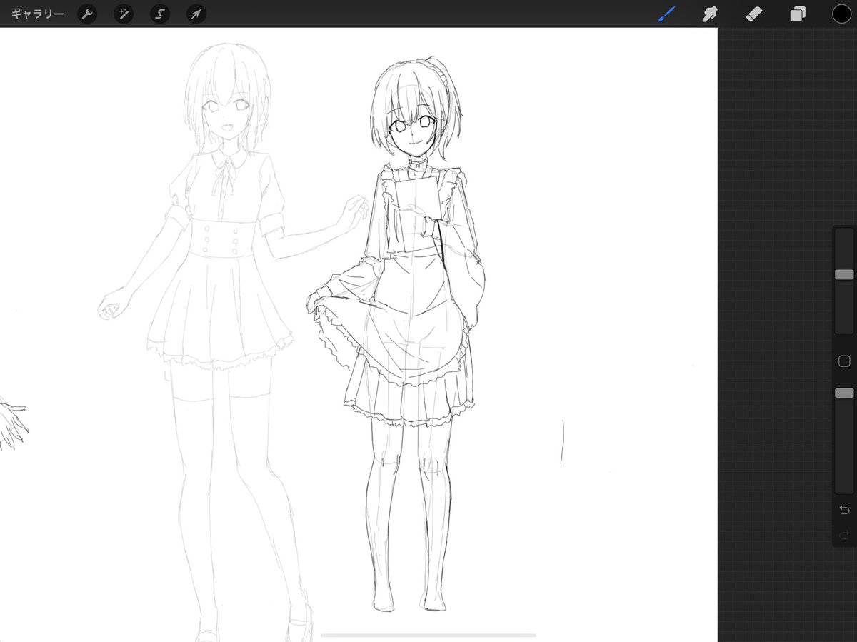 r41it0's tweet photo. 見ながらだけど自分の絵柄も入れつつ、、、、、 https://t.co/tzRMm0nSFw